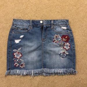 aeropostale jean skirt